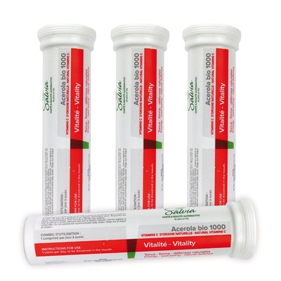 acérola vitamine c naturelle -  lot de 4